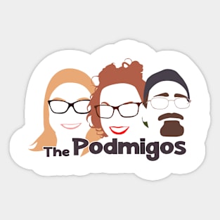 Black Podmigo Design Sticker